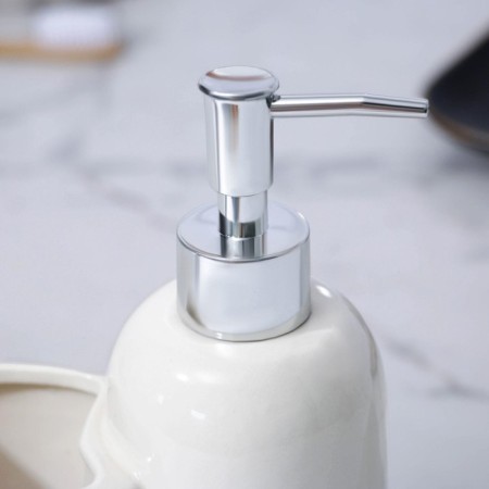 A dispenser for liquid soap with a glass "Lilac, 300 ml.-3