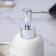 A dispenser for liquid soap with a glass "Lilac, 300 ml.