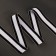 Glass woven soft 40mm*5 ± 1 -yard strip black/white au