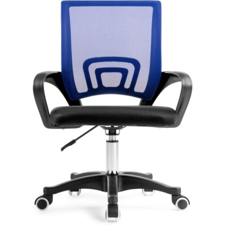Computer chair Turin plastic/fabric, black/blue mesh 60x55x82 cm-1