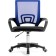 Computer chair Turin plastic/fabric, black/blue mesh 60x55x82 cm