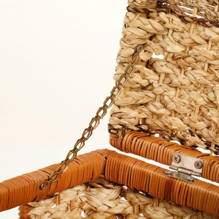Wicker basket, 52x32x35 cm, algae, corn sheet-3