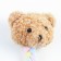 Soft toy for dogs "Bear" with TPR Triangle, 15 cm