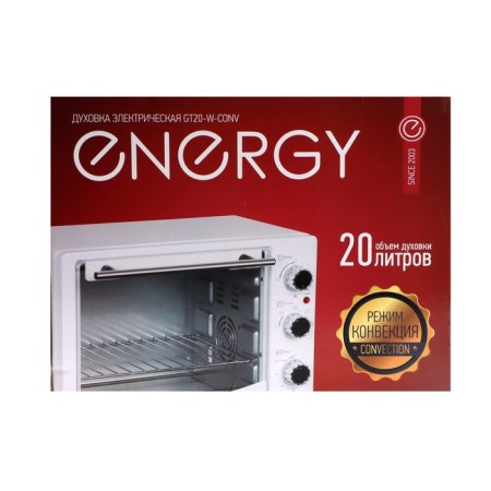 Mini-fucked Energy GT20-W-Conv, 1380 W, 20 l, 70-230 ° C, convection, timer, white-8