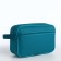 Lightning cosmetic bag, external pocket, turquoise color