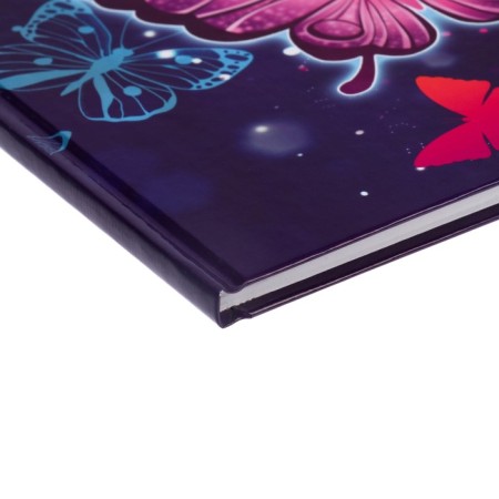 Diary for grades 1-4, "butterflies. Neon", solid cover 7BC, glossy lamination, 48 sheets-2