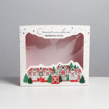 Gift box "Crystal", 23.5 x 20.5 x 5.5 cm, New Year-3