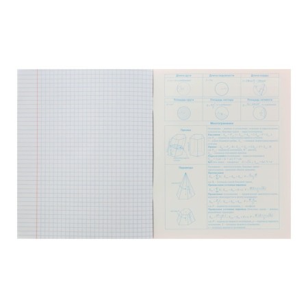 Notebook of 48 sheets in the cage "Color classics". "Geometry", cover coated cardboard, selective varnish, with reference information-3