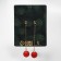 New Year! Earrings "New Year" hanging, ball and snowflake, red color in gold