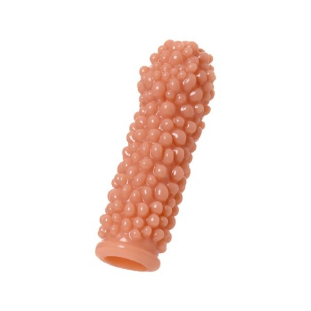 Kokos nozzle with additional stimulation, realistic, TPE, bodily, 12.7 cm-3
