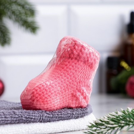 The bathtub "New Year's sock" with the aroma of strawberries, red, 110 gr.-1