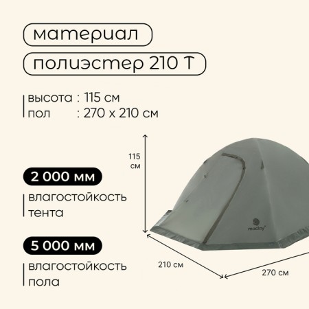TART TALE, TRARKING MACLAY VALDAI 2, 2-seater, with vestibule-2