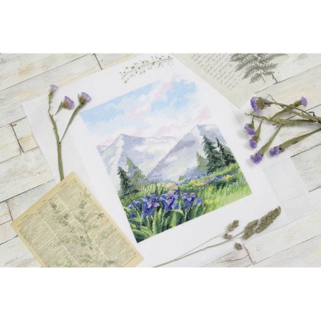 Embroidery set "Walk to the mountains" 20 × 16 cm-2