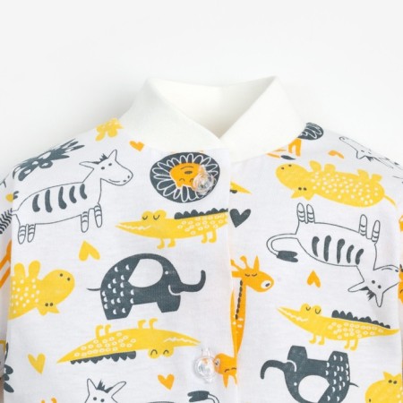 Nursery blouse, white/animals, height 56 ​​cm-6