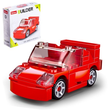 Designer "Cars", 44 details, red color