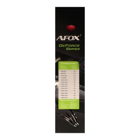 Video card AFOX RTX2060, 6GB, 192BIT, GDDR6, DVI, HDMI, DP, HDCP-7