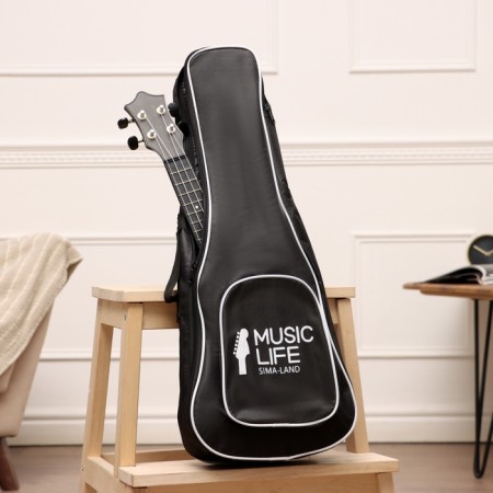 Music Life Ukulel Case, premium, with a patch pocket, 63 x 24 x 9 cm