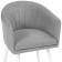 Stol on a metal frame of the jack metal/velor, white/light gray 59x57x83 cm