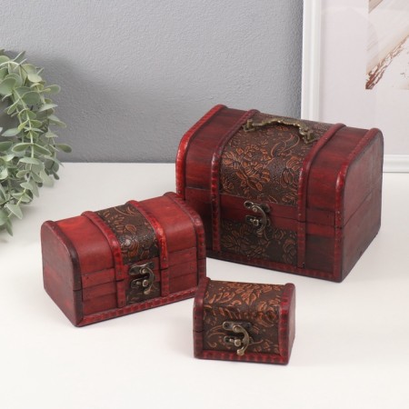 Boat Casket "Club" (set 3 pcs) 13x13.2x18 cm