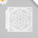 Stencil plastic "Flower mandala" 13x13 cm