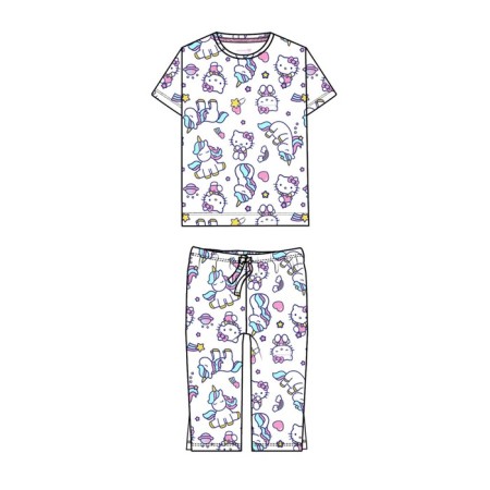 Pajama for the girl PlayTode: T -shirt and Bridges, height 128 cm-5