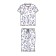 Pajama for the girl PlayTode: T -shirt and Bridges, height 128 cm