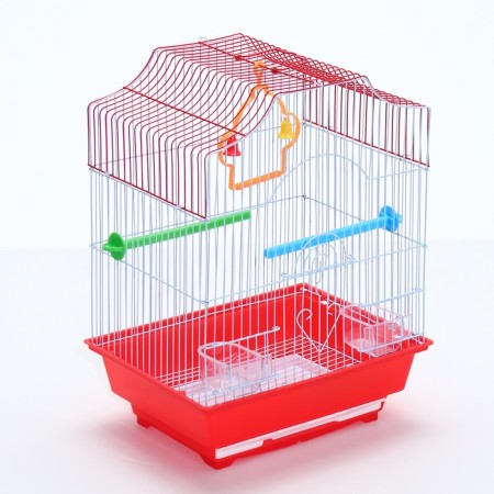 Poultry cell equipped BD-1/4F, 30 x 23 x 39 cm, red (packing 12 pcs)-3