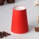 A cup paper disposable “classic”, 350 ml, d = 9 cm, red color, 50 pcs/un