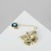 Bulavka-convert “for desires”, the color is blue in gold