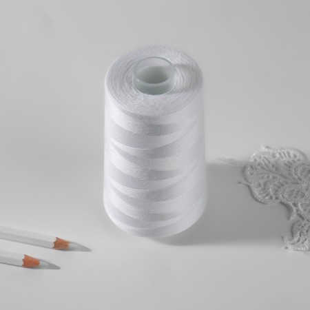 Threads 25ll, 5000 m, white color No. 0101-2