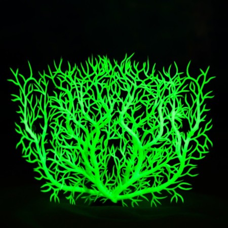 The plant is artificial aquarium, luminous, 15 cm, green-4