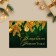 Postcard-Mini "Magic New Year!", Golden branches, 10.5 x 7.5 cm, New Year