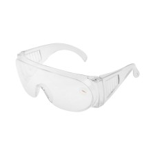 Protective scrap glasses, transparent, open type, shockproof material