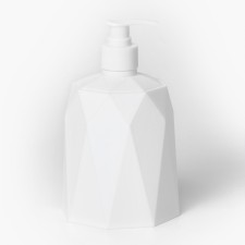 Prisming soap dispenser, 330 ml, white color