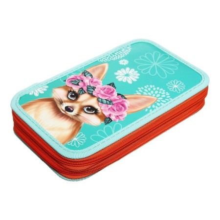Penal 2 sections, 125 x 205 mm, with a filling of 23 items, calligrata "fox" laminated cardboard, 30p26/2/set-2