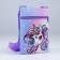 Gift set for the girl "Magic Unicorn", bag, pen, notebook, lilac color