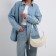 Women's bag, baguette, with lightning, milk color