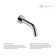 Pour the wall -mounted hidden installation for the bath IDDIS 001SB00i63, 220x90x60 mm, chrome