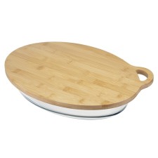 Baking Smart Solutions baking, glass, bamboo cover cover, 3.2 l