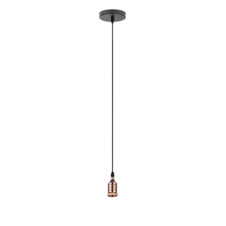 Lamp E27, wire 1 m, color pink gold-5