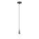 Lamp E27, wire 1 m, color pink gold