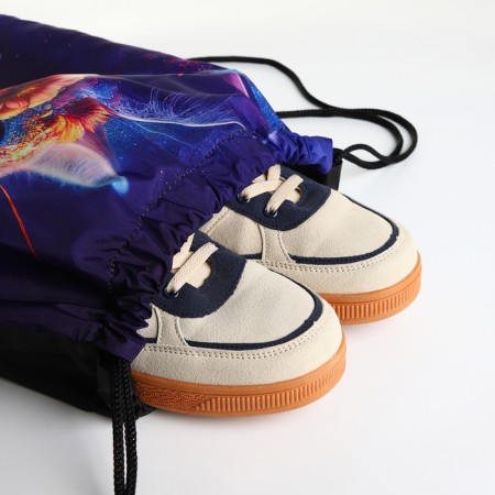 Bag for shoes on the lace, purple color-3