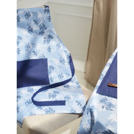 Female apron azure, size 60x80 cm, blue color-1