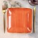 Ceramic square “sapphire”, D = 20.3 cm, Orange color