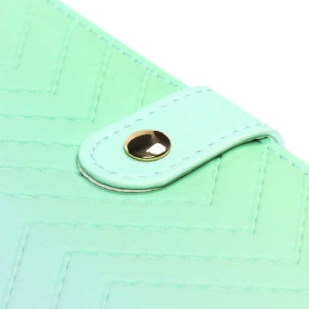PROVING NACKEND, 80 sheets, 100 x 170mm, Devente.elizabeth, solid cover of leatherette with foam, Slocation, Block 70, Green-5