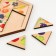 Wooden puzzle "Vegetables, fruits, berries. Entertaining triangles "