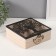 Casket tree with divisions "Time for tea" 20.2x20.2x7.3 cm