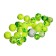 Foam balls, anise, yellow-green