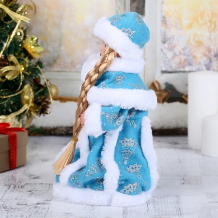 Snow Maiden "Blue fur coat, with a staff" moves 31 cm-1