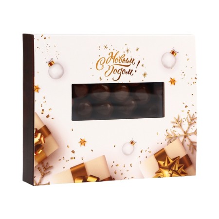 Chocolate dragee "Zephyr in milk chocolate" Golden New Year, 100 g-1